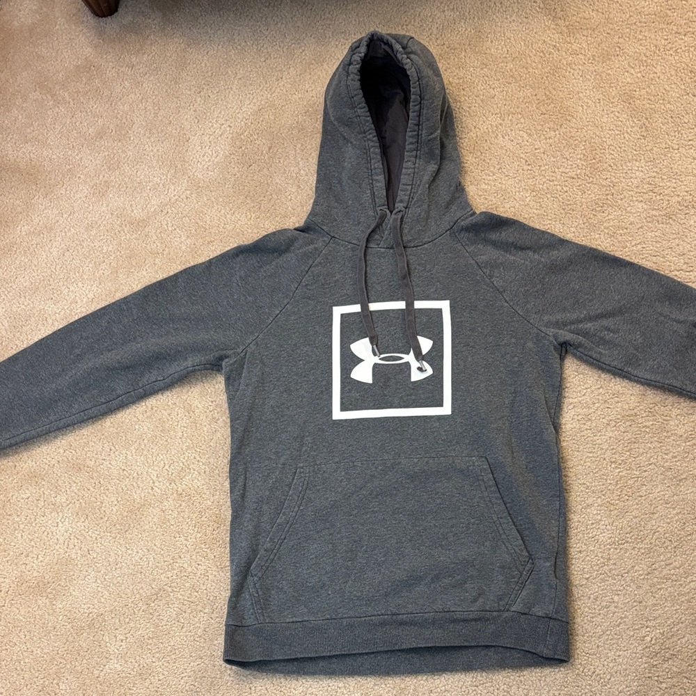 Under Armour Charcoal Hoodie with Logo
